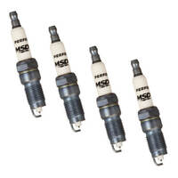 MSD Spark Plug Standard Tapered Seat Iridium 14mm Thread 0.7500 Reach 5/8 Hex Set of 4 MSD-37154