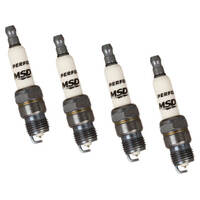 MSD Spark Plug Standard Tapered Seat Iridium 14mm Thread 0.4375 Reach 5/8 Hex Set of 4 MSD-37214