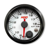 MSD Air Fuel Gauge 2-1/16in. Standalone Wideband Air/Fuel Gauge White Face MSD-4651