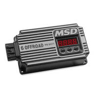 MSD Ignition Box Digital 6 Off-Road Capacitive Discharge Adjustable Rev Limiter Start Retard Black Universal Electronic  MSD-6471