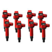 MSD Ignition Coil Blaster Coil Pack Style Square Red For Lexus For For Toyota 4.7L Set of 8 MSD-82218