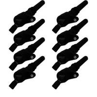 MSD Ignition Coil 1998-2014 For For Ford 4.6L/5.4L 2-Valve Engines Black Set of 8 MSD-824283