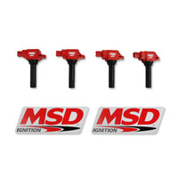 MSD Ignition Coil Blaster Coil Pack Style Red Scion For For Subaru For For Toyota H4 Set of 4 MSD-82544