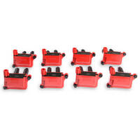 MSD Ignition Coil Blaster Coil Pack Style Square Red For Chrysler For Dodge For Jeep 5.7 6.1L Set of 8 MSD-82558