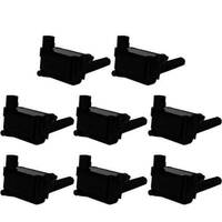 MSD Ignition Coil Blaster Coil Pack Style Square Black For Chrysler For Dodge For Jeep 5.7 6.1L Set of 8 MSD-825583