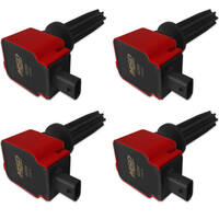 MSD Ignition Coil Direct Replacement Red For For Ford 2.0/2.3L Ecoboost Set of 4 MSD-82594