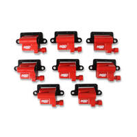 MSD Ignition Coil Blaster LS Series 1999-2007 GM L-Series Truck Engines Red Set of 8 MSD-82648