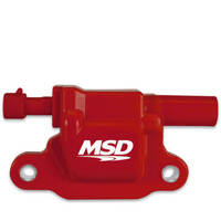 MSD Ignition Coil Blaster LS Series 2005-2013 GM LS2/LS3/LS4/LS7/LS9 Engines Red  MSD-8265