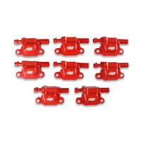 MSD Ignition Coil Blaster LS Series 2005-2013 GM LS2/LS3/LS4/LS7/LS9 Engines Red Set of 8 MSD-82658