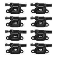 MSD Ignition Coil 1999-2009 GM L-Series Truck Engines Black Set of 8 MSD-826583