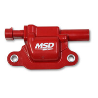 MSD Ignition Coil Blaster OEM Coil Pack Epoxy Female/Socket Red Square For Cadillac For Chevrolet For GMC  MSD-8266