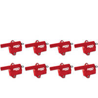 MSD Ignition Coil Pro Power Series 1999-2006 GM LS Truck Style Red Set of 8 MSD-82868