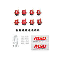 MSD Ignition Coil Smart Coil Coil Pack Epoxy Female/Socket Red Square Set of 8 MSD-8289-8