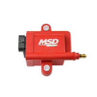 MSD Ignition Coil Smart Coil Coil Pack Epoxy Female/Socket Red Square  MSD-8289