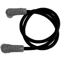 MSD Coil Wire Super Conductor Spiral Core 8.5mm Black Male HEI/Male HEI 90 Degree Boots 18 in. Long Kit MSD-84033