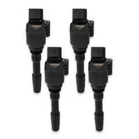 MSD Ignition Coil Blaster Coil Pack Style Square Black Audi For Volkswagen L4 Set of 4 MSD-871643