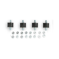 MSD Ignition Box Mounts Vibration Mounts Rubber Black 7/8/10-Series Ignitions Universal Set of 4 MSD-8800