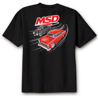 MSD T-Shirt Short Sleeve Racing Cotton Large Black  MSD-95126