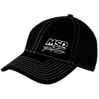 MSD Cap Flexfit Mesh Small/Medium White Stitch Black  MSD-9522