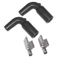 MSD Replacement Boots & Terminals LT1 Silicon Black 90° Spark Plug Boots