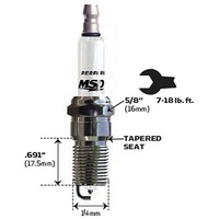 MSD Iridium Spark Plug 1IR5L Resistor Type with Extended Projected Tip MSD3712