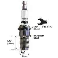 MSD Iridium Spark Plug 2IR5L Resistor Type with Extended Projected Tip MSD3715