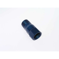 Meziere Water pump fitting extension Blue Finish 1" NPT Female to 1" NPT Male