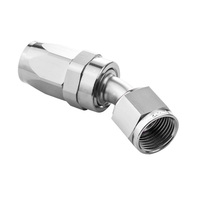 Proflow 30 Degree Hose End -08AN Hose to Female Polished PFE107-08HP