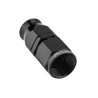 Proflow Aluminium Straight Hose End Hose End -08AN For PTFE, Black