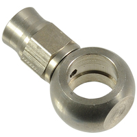 Proflow Stainless Steel Banjo Hose End 10mm Short Straight For -03AN PTFE Hose PFE210-03