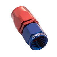 Proflow Fitting Hose End Straight Full Flow -06AN Blue/Red PFE501-06