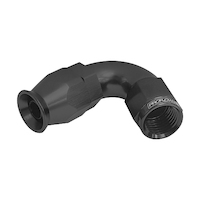 Proflow 120 Degree Fitting Hose End AN4 Suit PTFE Hose Black PFE574-04BK