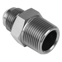 Proflow Adaptor Male -12AN To 1in. NPT Straight Silver PFE816-12-16P