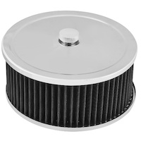 Proflow Air Filter Assembly Round 9in. x 4in. Chrome  PFEAF-6230102B