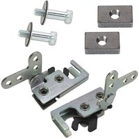 Proflow Universal Mini Bear Jaw Car door Latch Set Zinc Plated Latch Kit PFEBJ-10