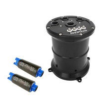 Proflow Surge Tank Kit With Dual Proflow 340 LPH Fuel Pumps EFI 2.5L Billet Aluminium Black Anodised PFEFCA020BK-PRO2