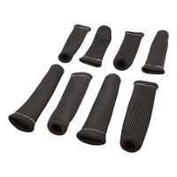 Proflow Spark Plug Boot Heat Shields 650 Degrees Celsius Black 1 in. i.d. 6 in Length Set of 8 PFEHS-630106