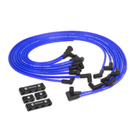 Proflow Spark Plug Pro Lead Wires Set 8.8mm Blue Black Boots 90 Degree Boots Universal V8 with Separator Set PFEIGL988BL