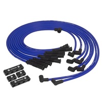 Proflow Spark Plug Pro Lead Wires Set 10mm Blue Black Boots Straight Boots Universal V8 with Separator Set PFEIGLS10BL