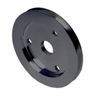 Proflow Pulley V-Belt Crankshaft SB For Chev Short Water Pump 1-Groove Black Aluminium PFEP8851BK