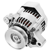 Proflow Alternator Power Spark Ultra Mini 80 Amp Internal Regulator Universal Style Chrome 1 wire Nippondenso  PFEPM8062