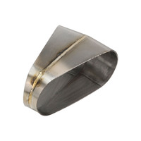 Proflow Pie Cut Welded Oval Tube Horizontal 304 Stainless Steel 4.0 in. 30 deg PFESS-PCHW400-30