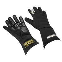 Proforce Safety Driving Gloves Pro 1 Racing Double Layer Nomex Black FIA Medium Pair