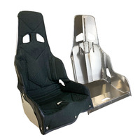 Proforce Safety Seat Aluminium 16 series Economy Drag with Vinyl Cover Black Highback 20 Degree Layback 16in. Hip Width Each