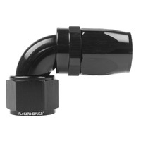 Raceworks Taper Hose Fitting AN-10 90 Deg RWF-113-10BK