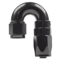 Raceworks Taper Hose Fitting AN-4 180 Deg RWF-116-04BK