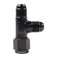 Raceworks Fitting Tee - Swivel On Run AN-3 RWF-145-03BK