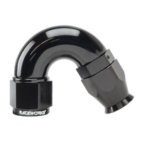 Raceworks Teflon Hose Fitting AN-8 150 Deg RWF-205-08BK