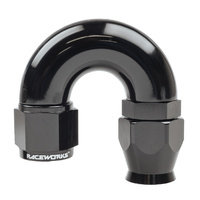 Raceworks Teflon Hose Fitting AN-10 180 Deg RWF-206-10BK