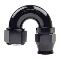 Raceworks Teflon Hose Fitting AN-12 180 Deg RWF-206-12BK